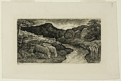 Fårene på denne Græsgang af Edward Calvert