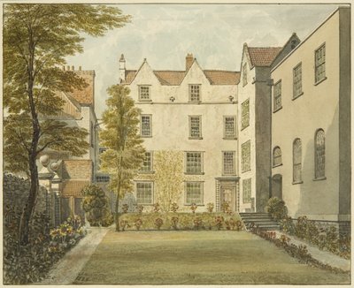 Garden Front of Penitentiary, Magdalen Lane (blyant og akvarel på papir) af Edward Cashin