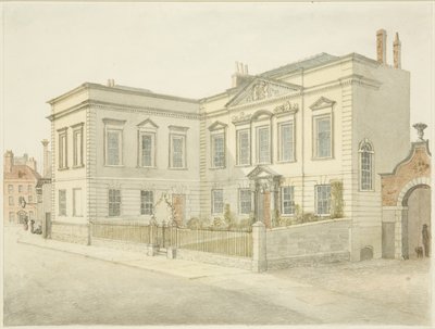 Bristol City Library, King Street (blyant og akvarel på papir) af Edward Cashin