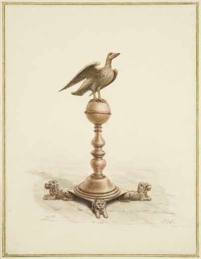 The Eagle in St Mary-le-Port Church (blyant og akvarel på papir) af Edward Cashin