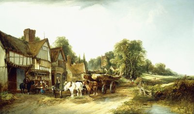 Trævognen, 1845 af Edward Charles Williams