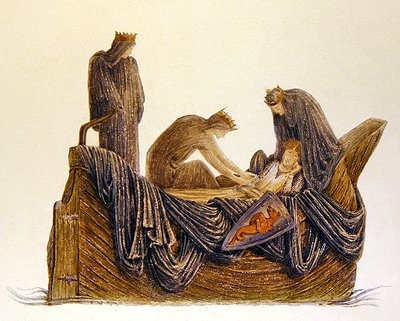 Arthurs bortgang af Edward Coley (after) Burne Jones