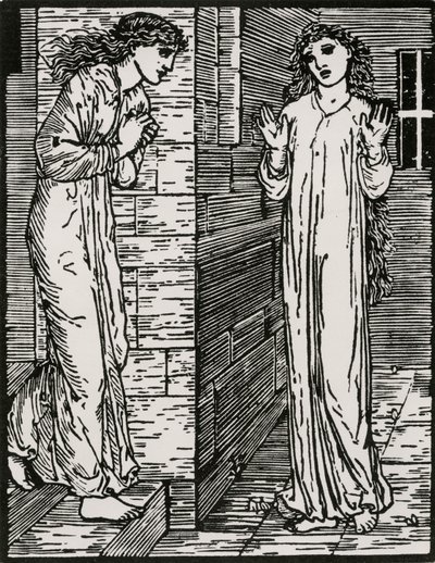 Kommer til den første søster af Edward Coley (after) Burne Jones