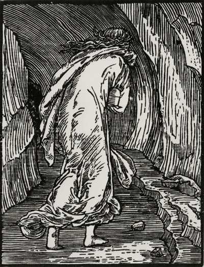 Går ind i helvede af Edward Coley (after) Burne Jones