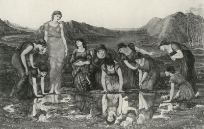 Venus spejl af Edward Coley (after) Burne Jones