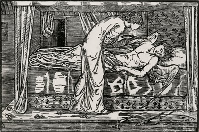 Psyche Spionage af Edward Coley (after) Burne Jones