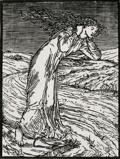 Psyche kaster sig i floden af Edward Coley (after) Burne Jones