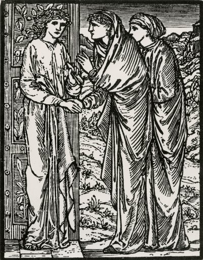 Andet besøg af Edward Coley (after) Burne Jones