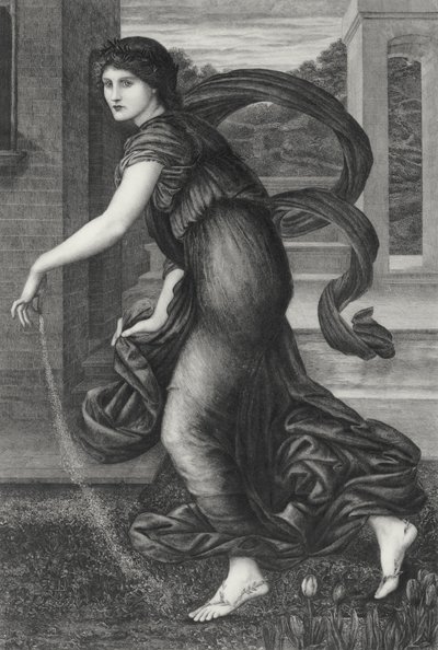 Forår af Edward Coley (after) Burne Jones