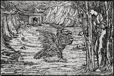 Det sorte vand af Edward Coley (after) Burne Jones