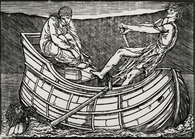 Hovedet rejser sig af Edward Coley (after) Burne Jones