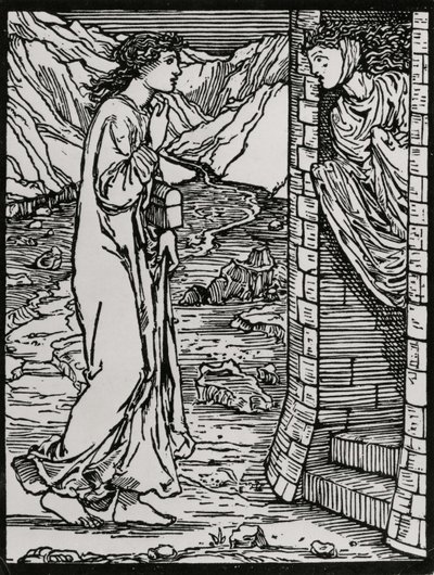 Det Talende Tårn af Edward Coley (after) Burne Jones