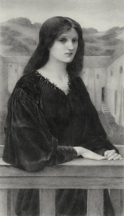 Stille aften af Edward Coley (after) Burne Jones