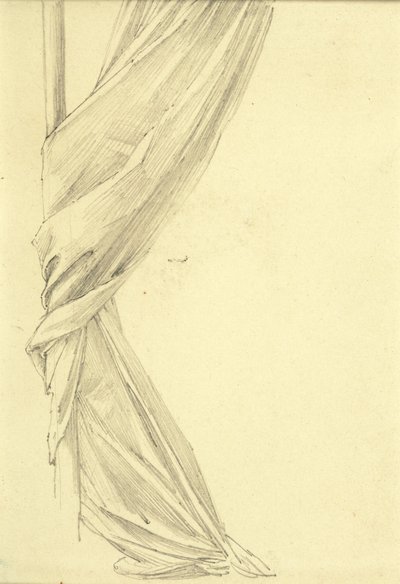 Draperi undersøgelse af Edward Burne Jones