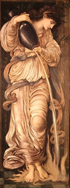 Temperance, ca. 1867 (blandet medier) af Edward Coley Burne Jones