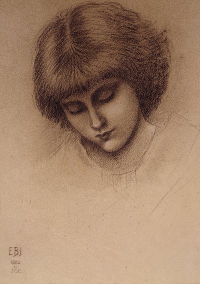 En undersøgelse for "Kong Cophetua og tiggerpigen", af Edward Burne Jones