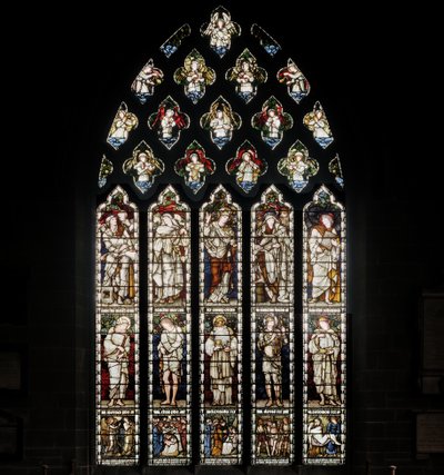 Birmingham, St. Martin In The Bull Ring, Morris & Co., Edward Burne-Jones, Overall Window, 1876 af Edward Burne Jones