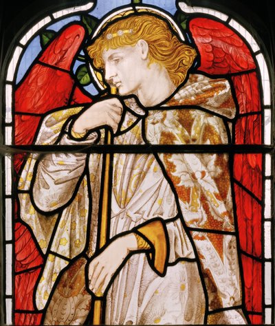 Cheddleton, Morris, Marshall, Faulkner & Co, Edward Burne-Jones, Trumpeting Angel, 1869 af Edward Burne Jones