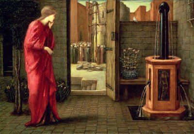 Danae ser på bygningen af det brazen tårn, 1872 af Edward Burne Jones