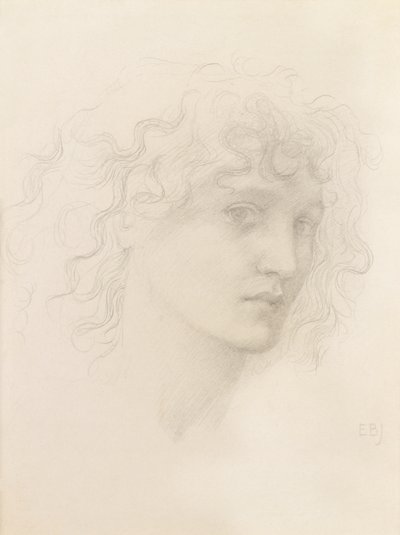 Leder af May Morris (blyant) af Edward Burne Jones