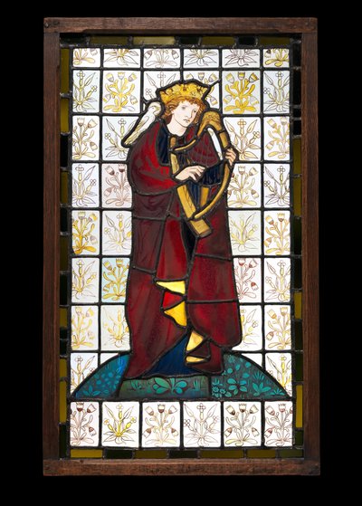 King David the Poet, 1863 (farvet glas) af Edward Burne Jones