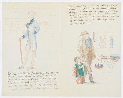 Brev til kunstnerens barnebarn Angela Thirkell (blyant på papir) af Edward Burne Jones