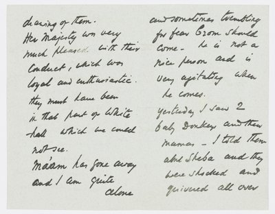 Brev til kunstnerens barnebarn Angela Thirkell (blyant på papir) af Edward Burne Jones