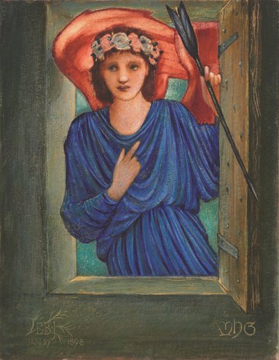 Kærlighed ved vinduet af Edward Coley Burne Jones