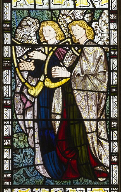 Musikalske engle, 1865 af Edward Burne Jones