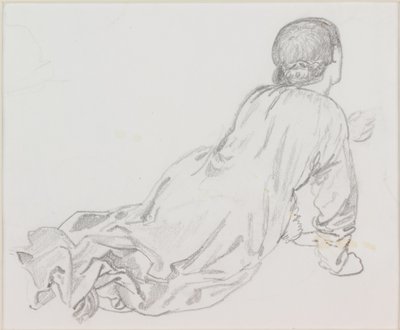 Liggende figur af Edward Burne Jones