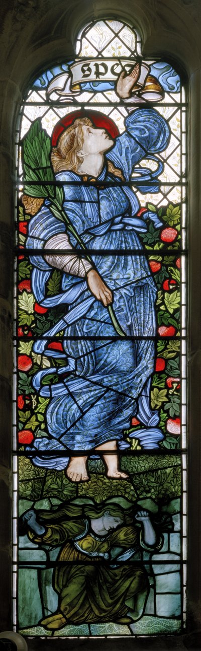 Rochdale, St. Chad, Morris & Co., Edward Burne-Jones, Hope, 1873 af Edward Burne Jones