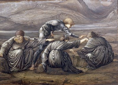 Studie for Perseus and the Graiae, 1880 (se også 80764) af Edward Burne Jones