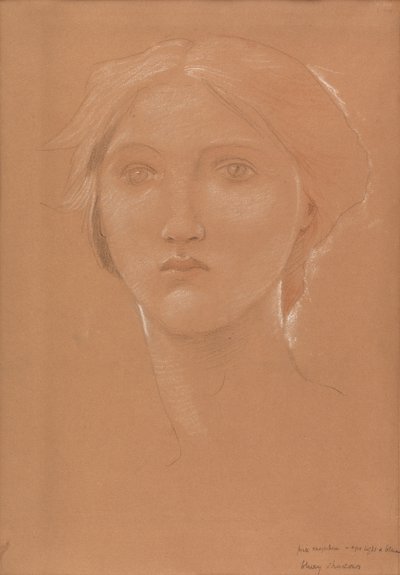 Undersøgelse af lederen af Margaret Burne-Jones til 