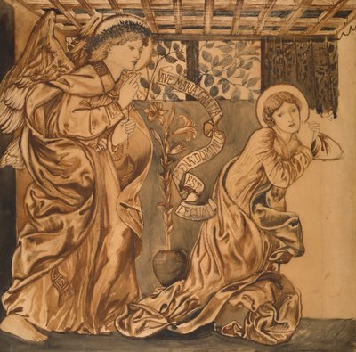 Bebudelsen, c.1862 af Edward Burne Jones