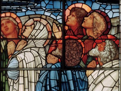 Ascension Window, detalje, 1885 (farvet glas) af Edward Burne Jones