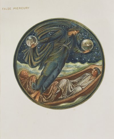 Blomsterbogen: XXXVI. Falsk Mercury, 1905 (litho med gouache på papir) af Edward Burne Jones