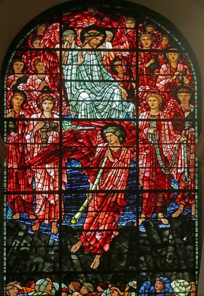 Den sidste dom, 1885-1897 (glasmaleri) af Edward Burne Jones