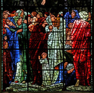 Den sidste dom, 1885-1897 (farvet glas) af Edward Burne Jones