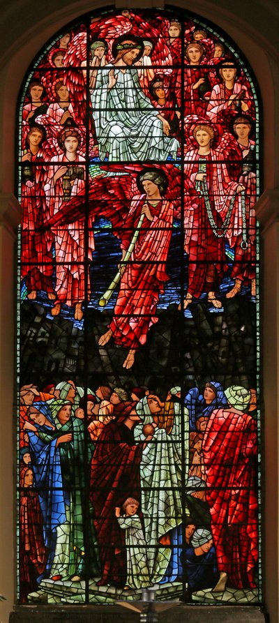 Den sidste dom, 1885-1897 (farvet glas) af Edward Burne Jones