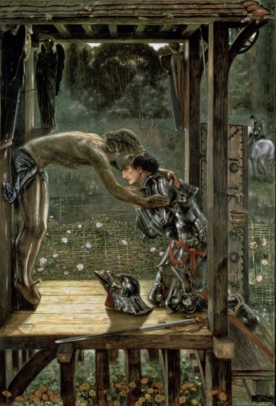 Den barmhjertige ridder, 1863 af Edward Burne Jones