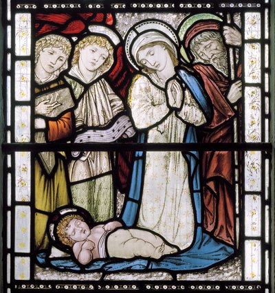 The Nativity, 1877 (farvet glas) af Edward Burne Jones