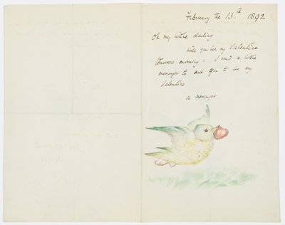 Valentine, Letter to the artist