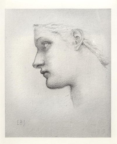 Variantstudie for Dronningens leder i Laus Veneris af Edward Burne Jones