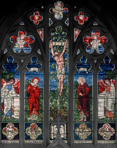 Birmingham, Acocks Green, St Mary The Virgin, East Window, Morris & Co., Edward Burne-Jones, John Henry Dearle (1859-1932), 1895 af Edward Coley and Dearle Burne Jones