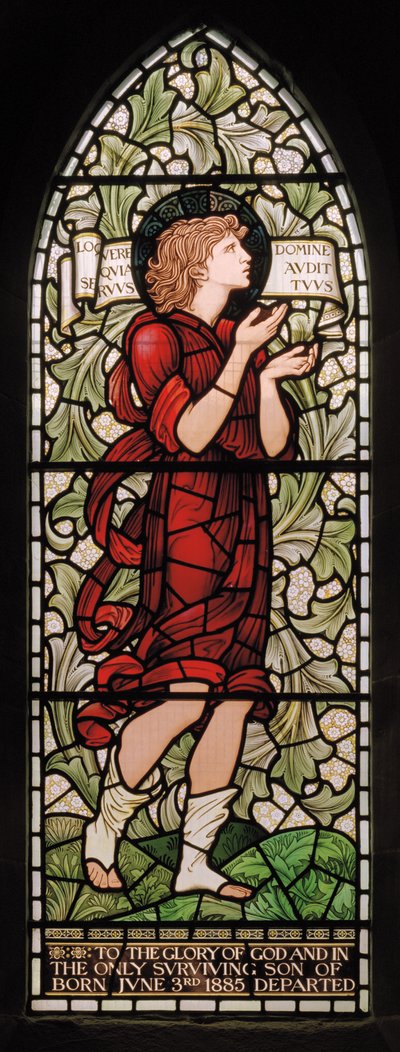 Wilden, All Saints, Morris & Co., Edward Burne-Jones, John Henry Dearle (1859-1932), Samuel, 1902-1914, Louisa, Alfred, The Baldwins, premierminister, Methodist, Worcestershire, Arts & Crafts, Rudyard af Edward Coley and Dearle Burne Jones