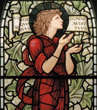 Wilden, All Saints, Morris & Co., Edward Burne-Jones, John Henry Dearle (1859-1932), Samuel, detaljer, 1902-1914, Louisa, Alfred, The Baldwins, premierminister, metodist, Worcestershire, Arts & Crafts, af Edward Coley and Dearle Burne Jones