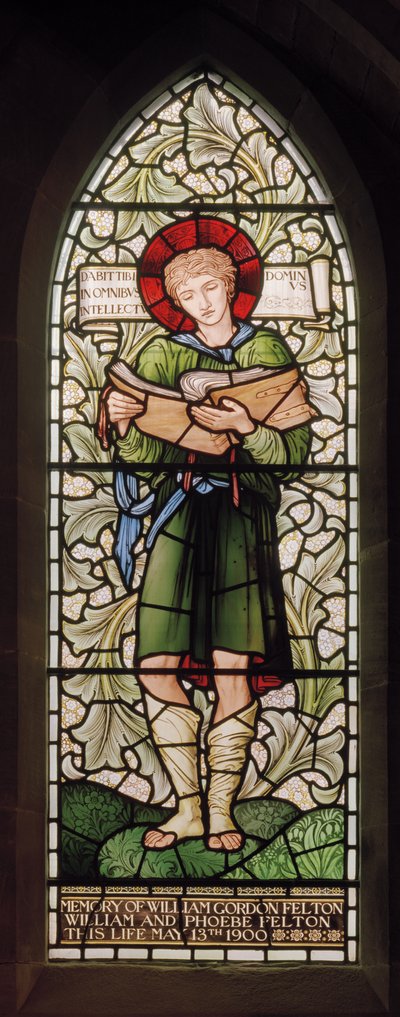 Wilden, All Saints, Morris & Co., Edward Burne-Jones, John Henry Dearle (1859-1932), Timothy, 1902-1914, Louisa, Alfred, The Baldwins, premierminister, Methodist, Worcestershire, Arts & Crafts, Rudyard af Edward Coley and Dearle Burne Jones
