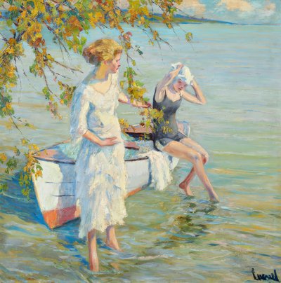 "Ved badestedet" af Edward Cucuel