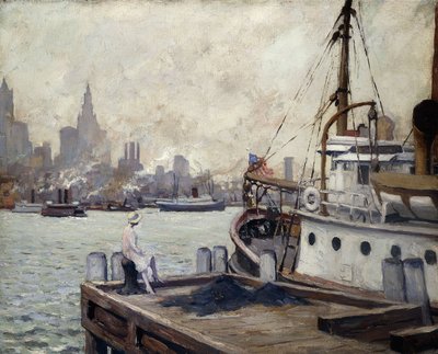 Morgen i New Yorks havn af Edward Cucuel