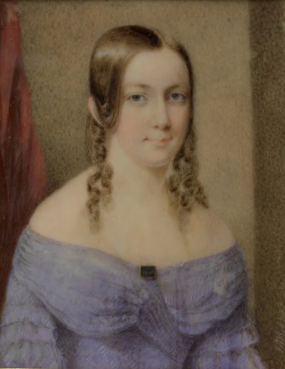 Portræt af en dame, 1842. af Edward Dalton Marchant